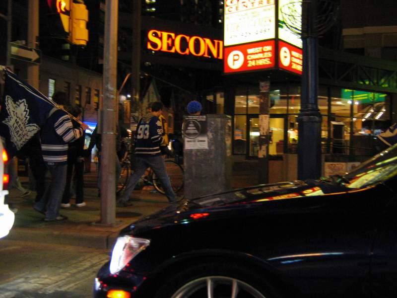 Downtown Toronto after Leafs won the Quarter Finals 26.JPG